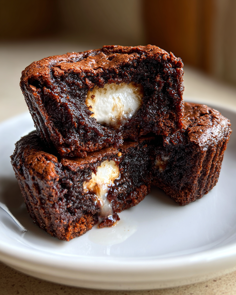 Hot Cocoa Brownie Cups - detail 4