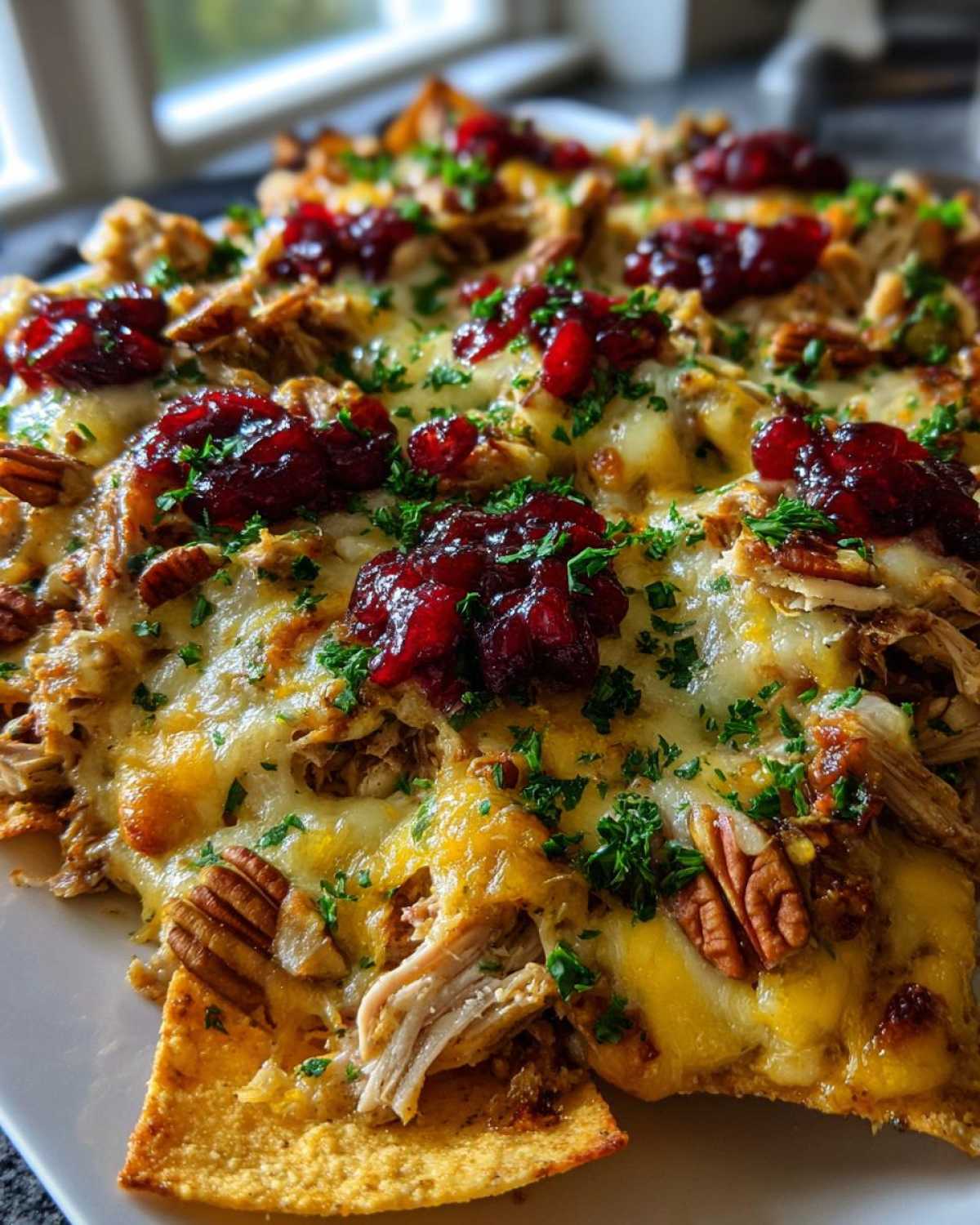 Loaded Cranberry Turkey Nachos - detail 1