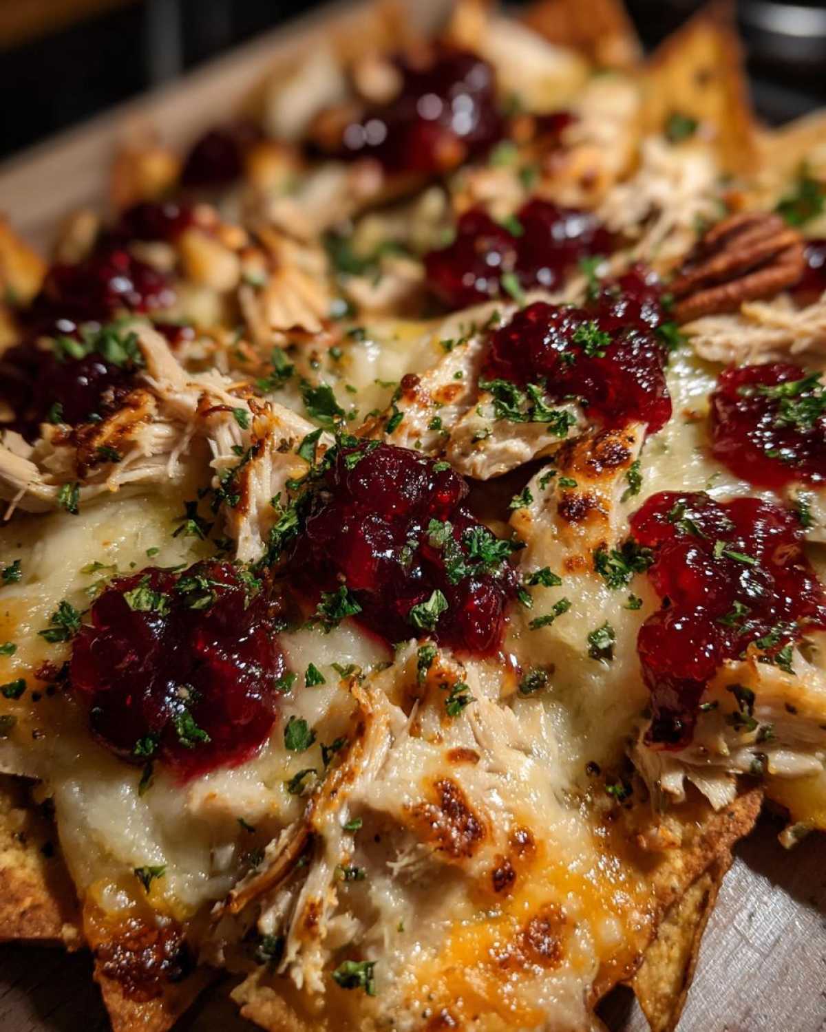Loaded Cranberry Turkey Nachos - detail 2
