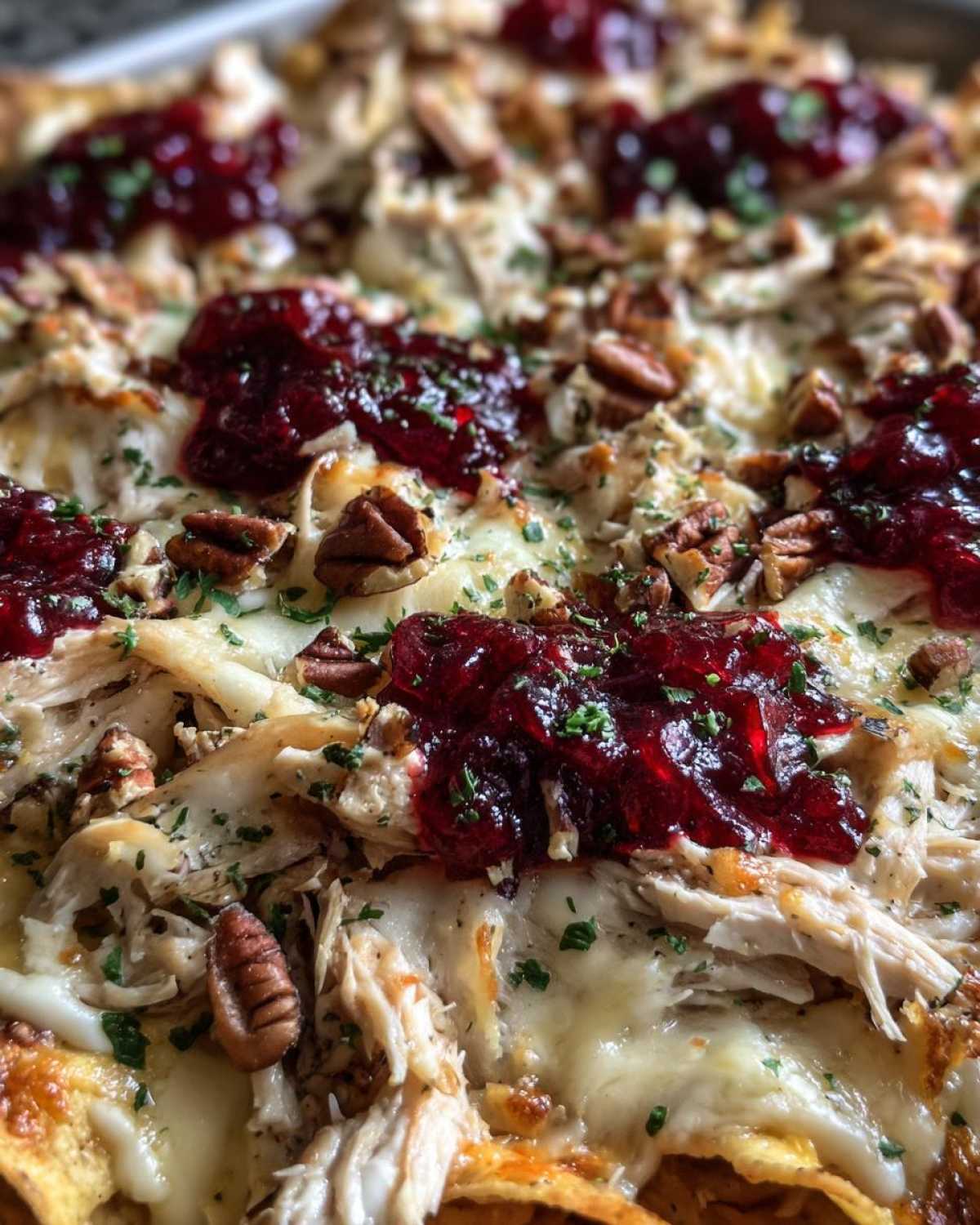 Loaded Cranberry Turkey Nachos - detail 3