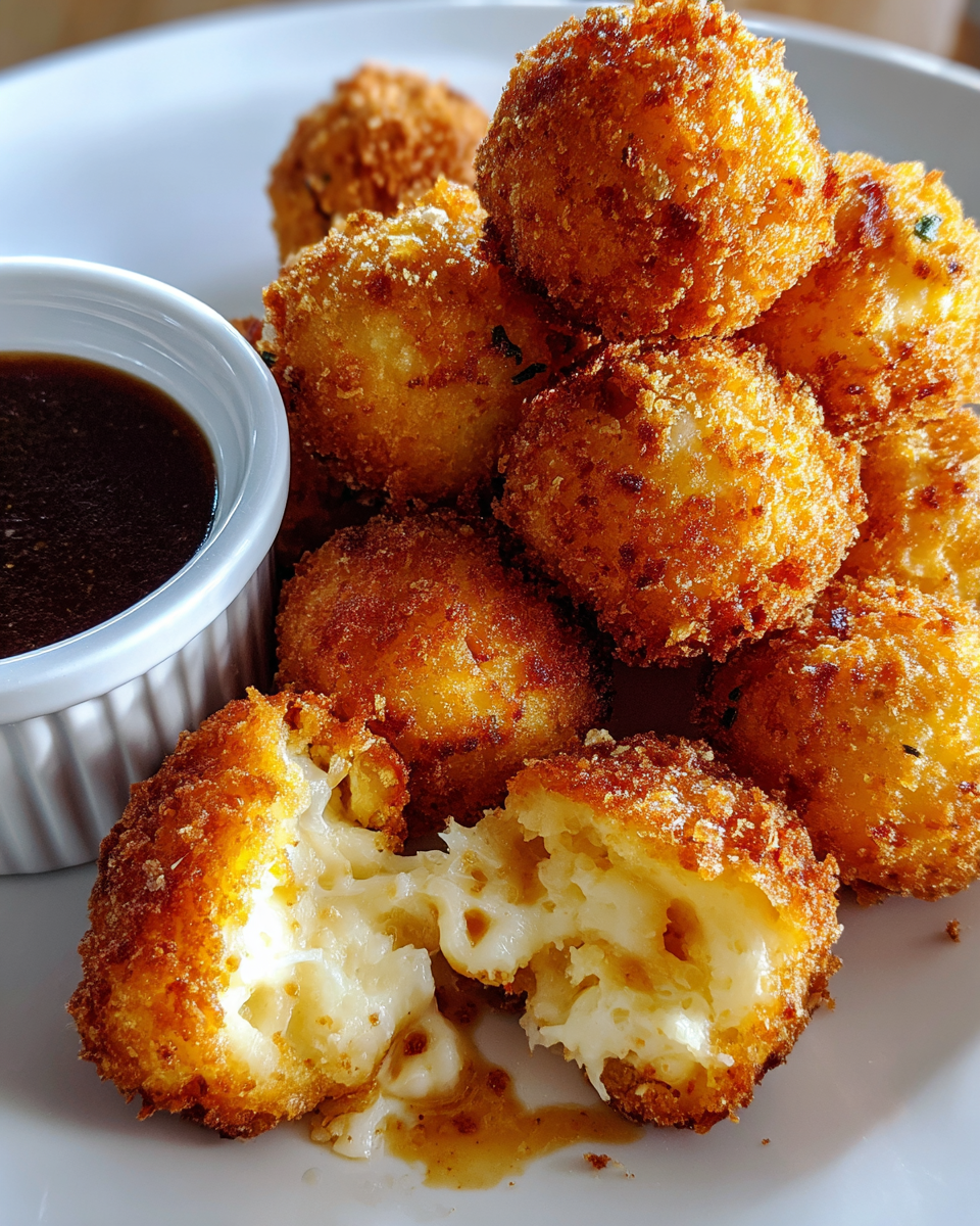 Mashed Potato Balls with Gravy Dip - detail 1