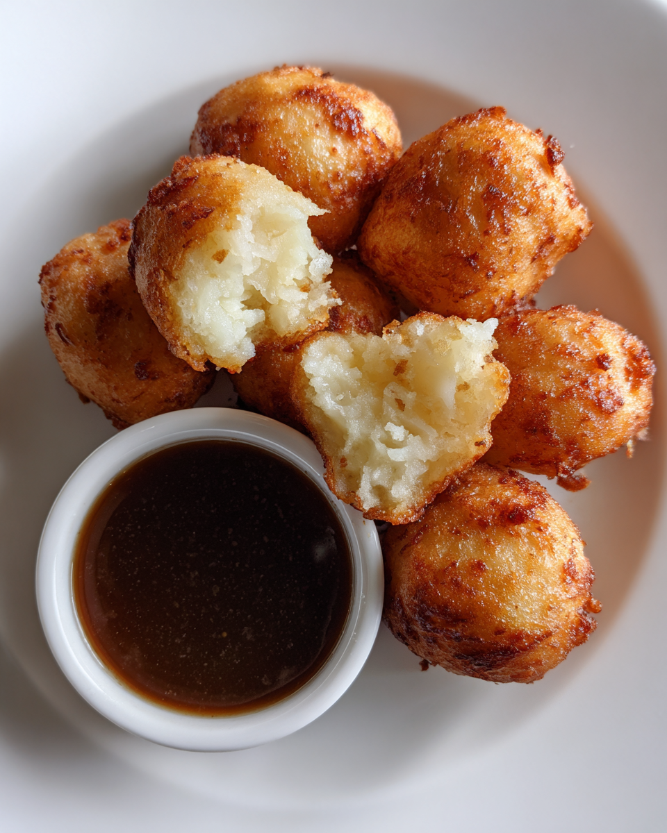 Mashed Potato Balls with Gravy Dip - detail 2