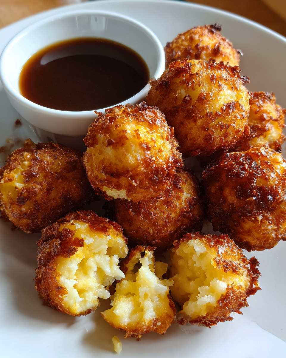 Mashed Potato Balls with Gravy Dip - detail 3