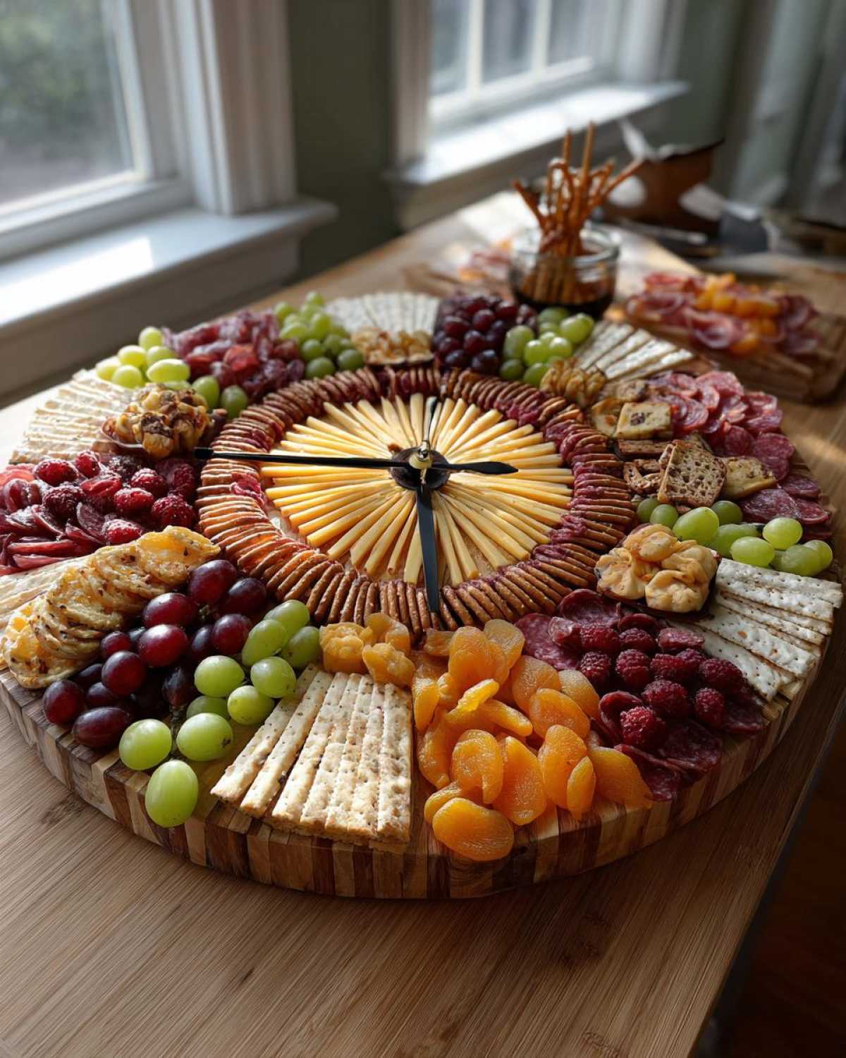 NYE Charcuterie Clock Board - detail 1