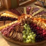 NYE Charcuterie Clock Board