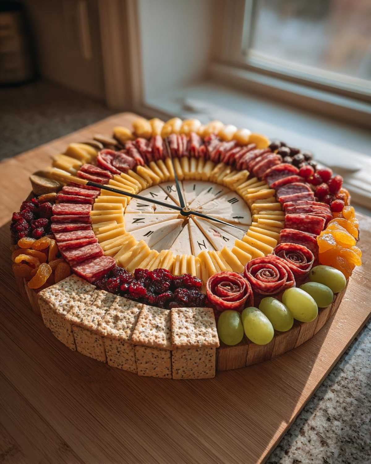 NYE Charcuterie Clock Board - detail 2