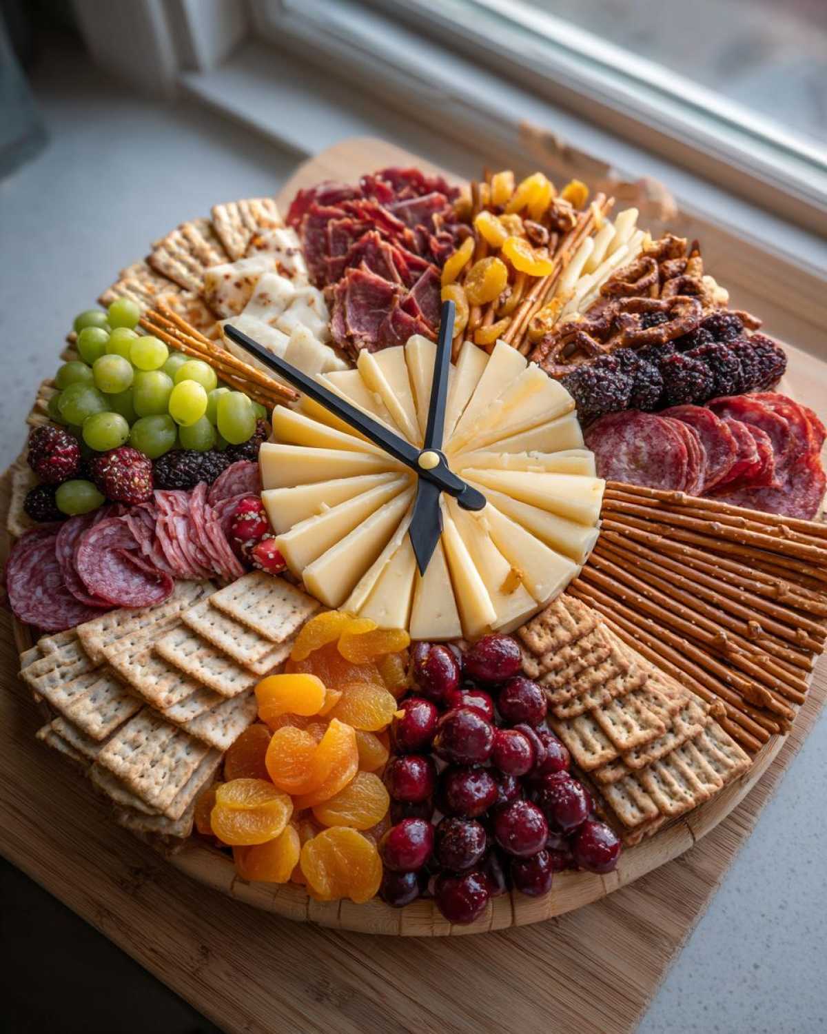 NYE Charcuterie Clock Board - detail 3