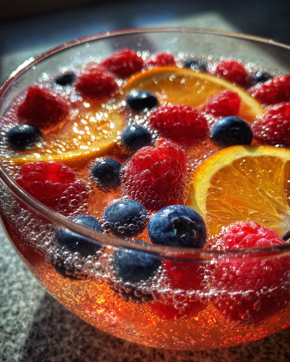 New Year’s Champagne Punch - detail 1