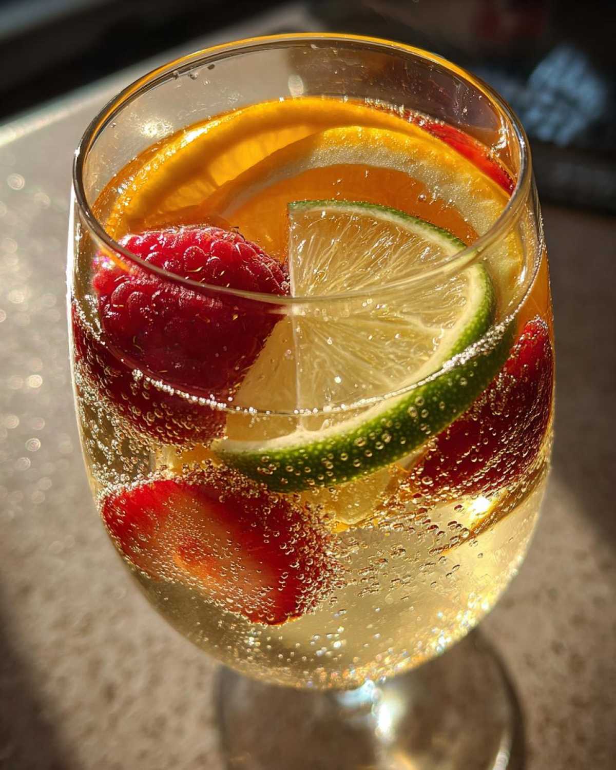 New Year’s Champagne Punch - detail 2