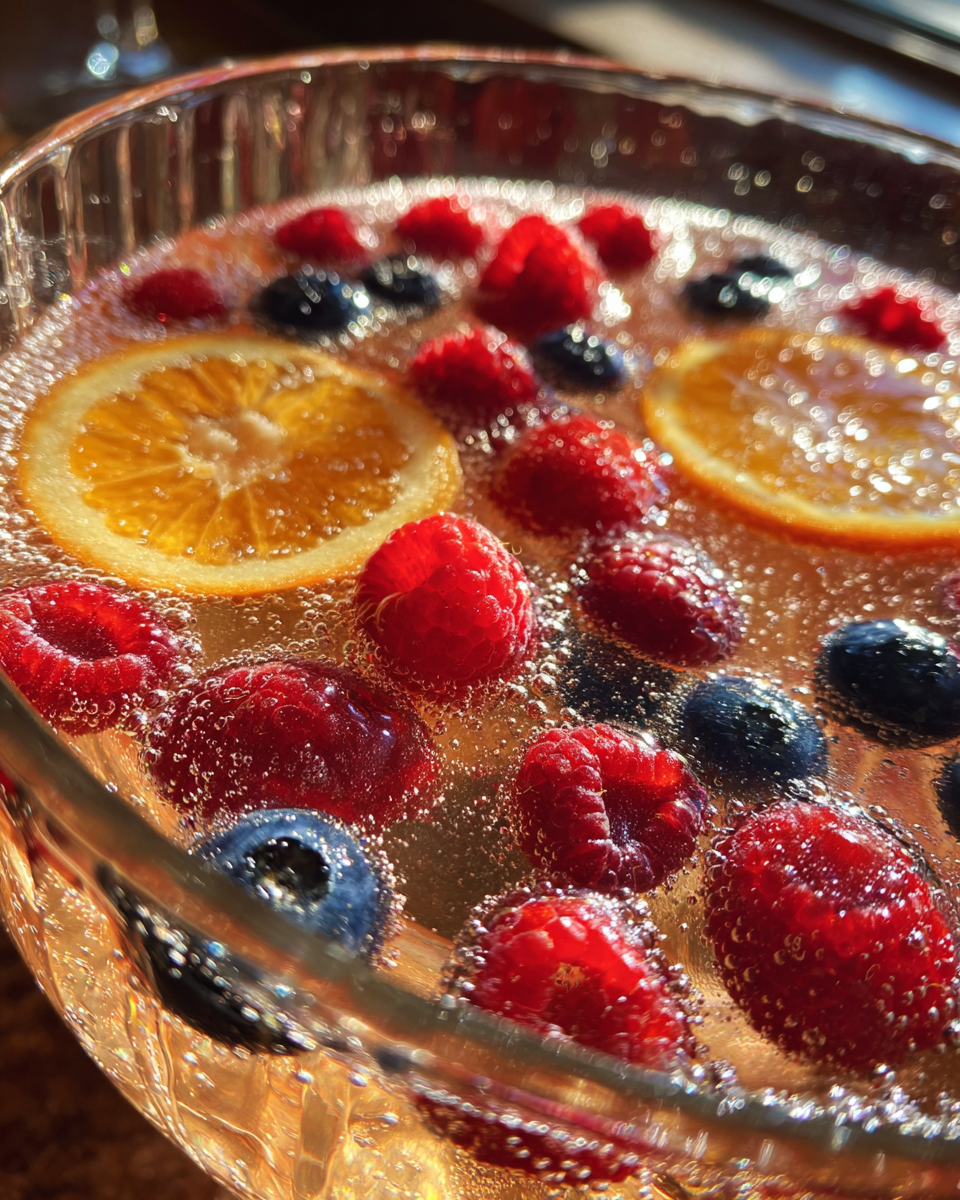 New Year’s Champagne Punch - detail 2