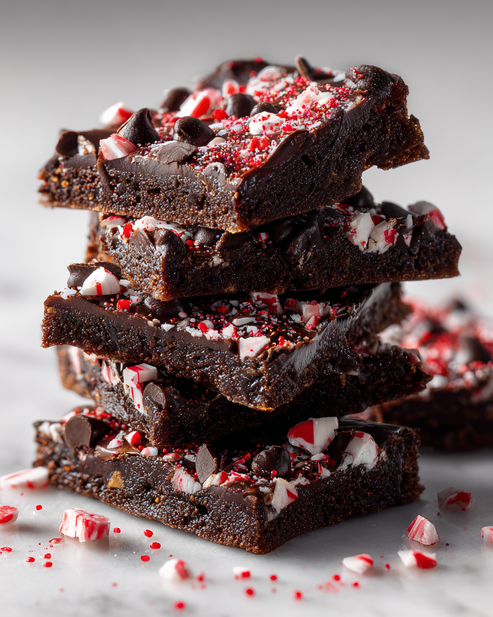 Peppermint Brownie Brittle - detail 2