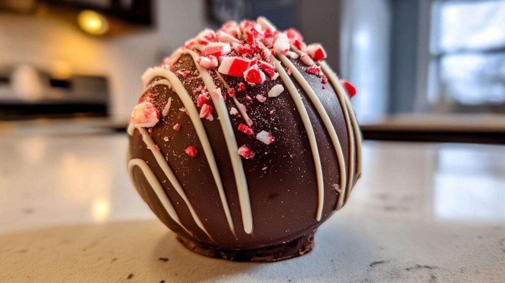 Peppermint Hot Chocolate Bombs