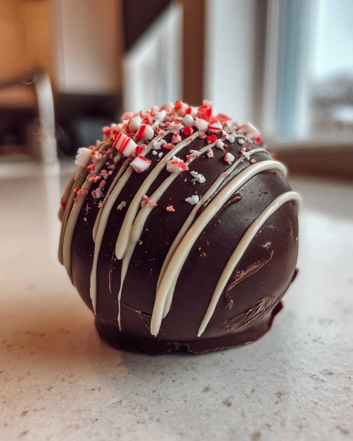 Peppermint Hot Chocolate Bombs - detail 2