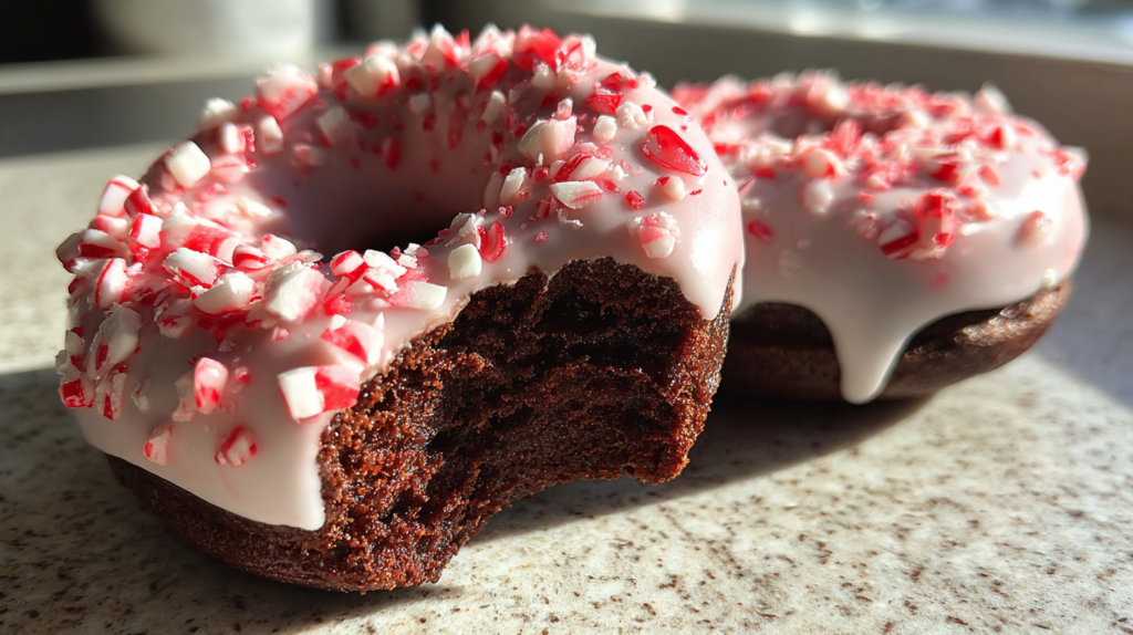 Peppermint Mocha Donuts