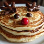 Reindeer Pancakes with Berry Noses
