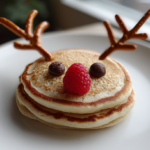 Reindeer Pancakes with Berry Noses
