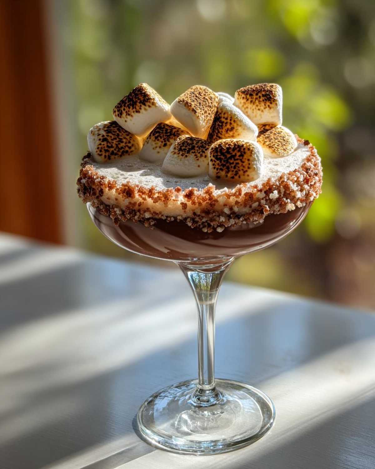 S'mores Martini with Toasted Marshmallow - detail 1