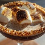 S'mores Martini with Toasted Marshmallow