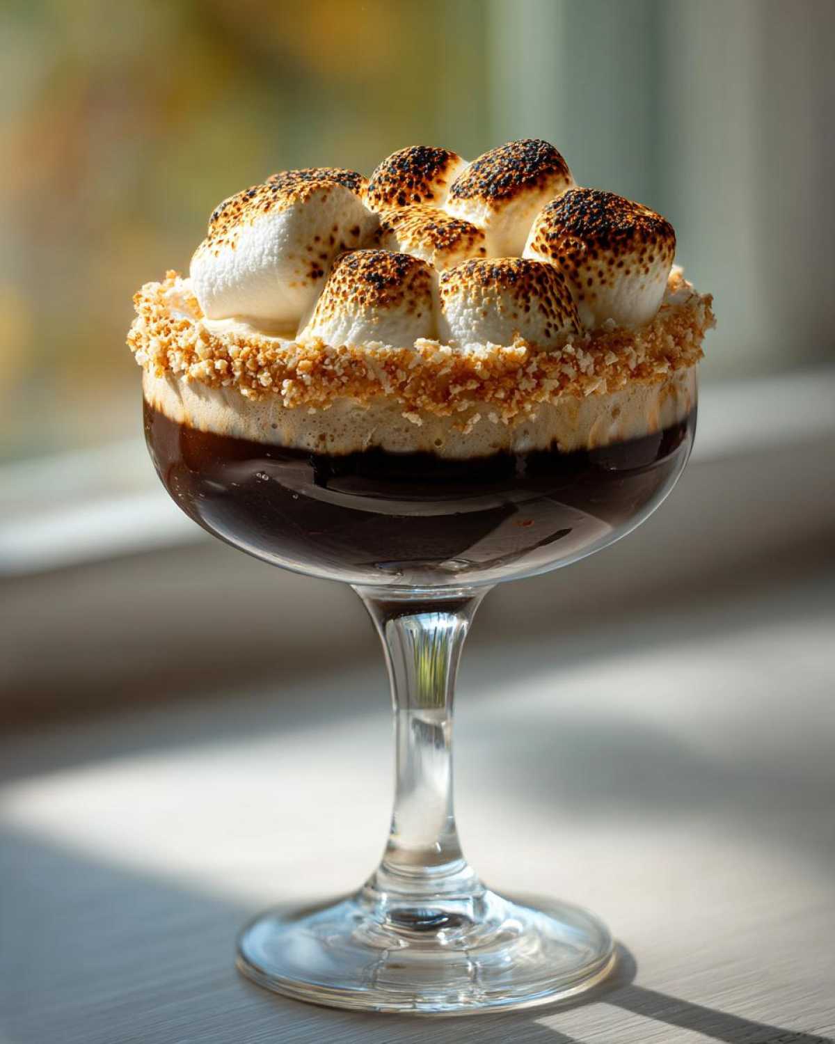S'mores Martini with Toasted Marshmallow - detail 3
