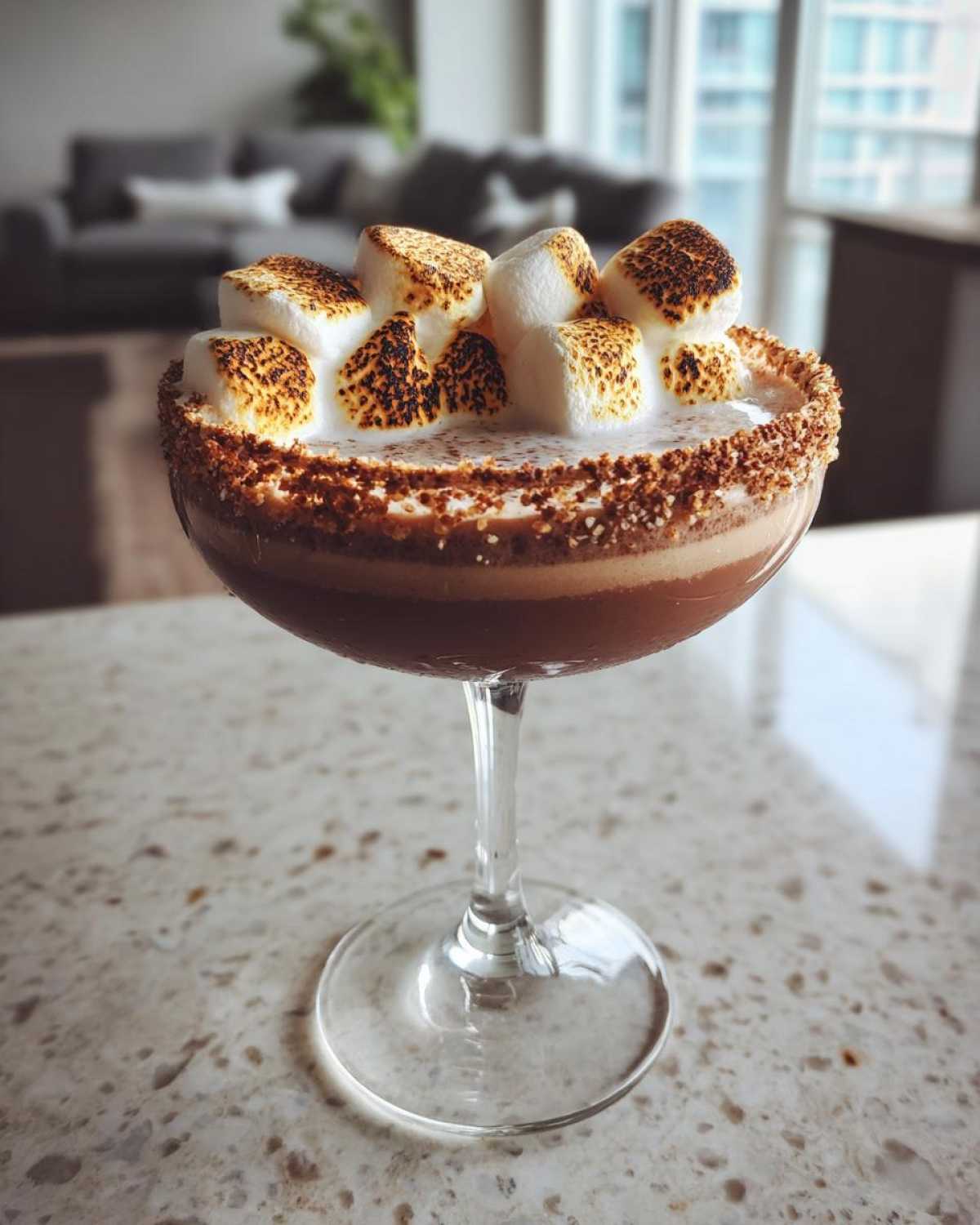 S'mores Martini with Toasted Marshmallow - detail 4