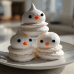 Snowman Meringue Cookies