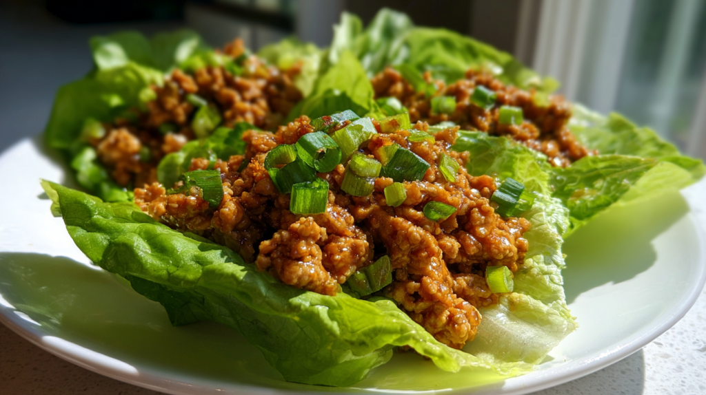 Teriyaki Turkey Lettuce Wraps