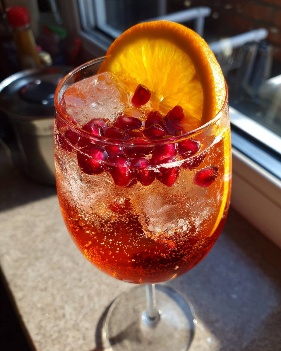 Winter Aperol Spritz with Pomegranate - detail 4
