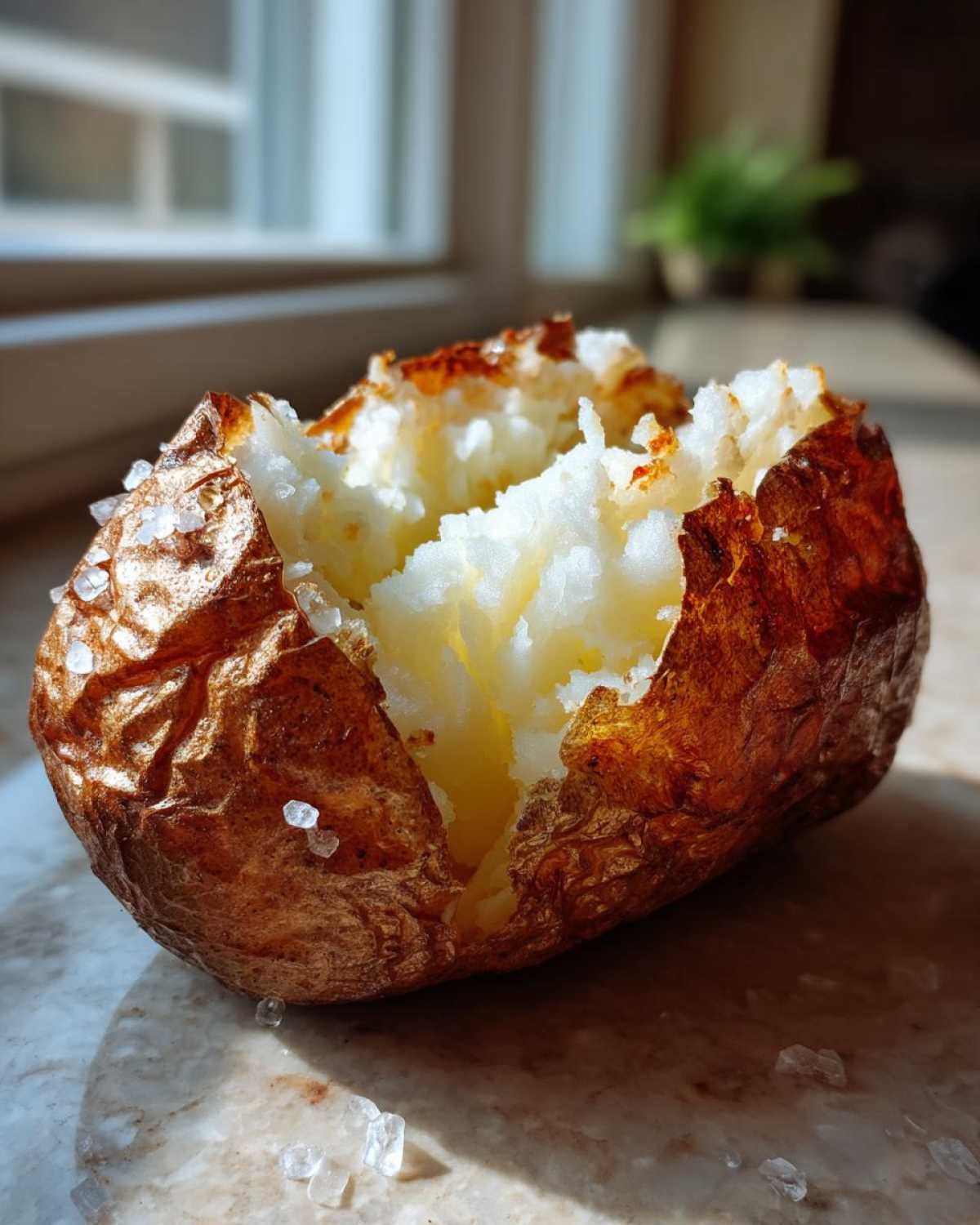 air fryer baked potato - detail 2