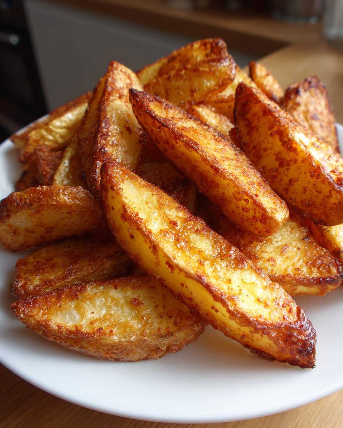 air fryer potato wedges - detail 4