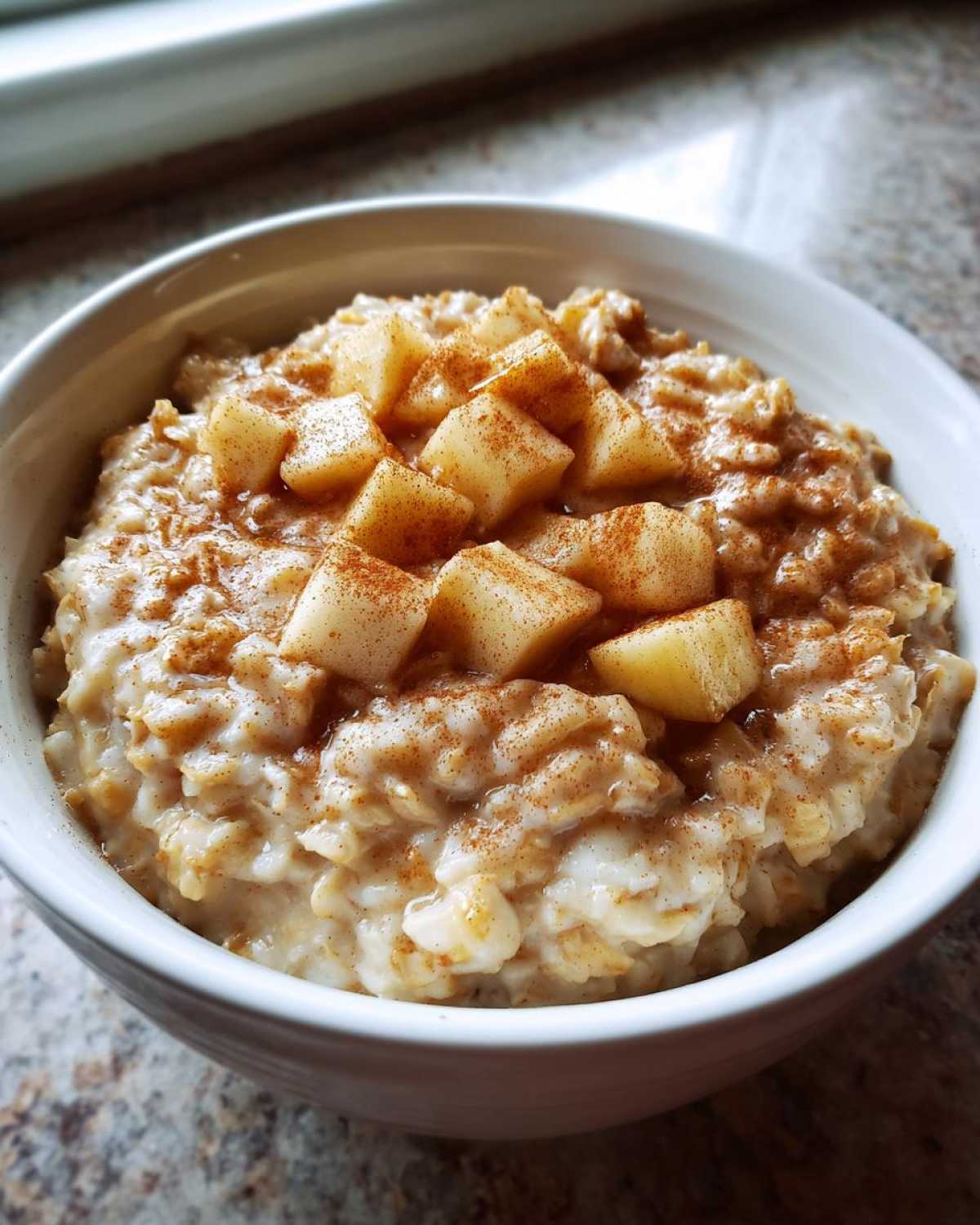 apple cinnamon oatmeal - detail 1