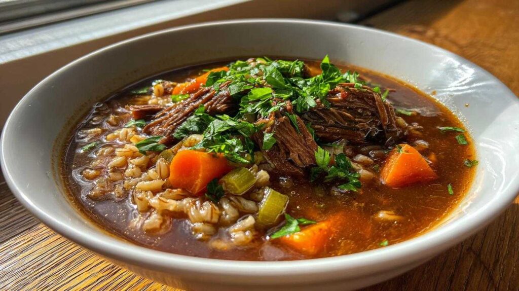 Ultimate Hearty 8-Hour Beef Barley Soup beef barley soup