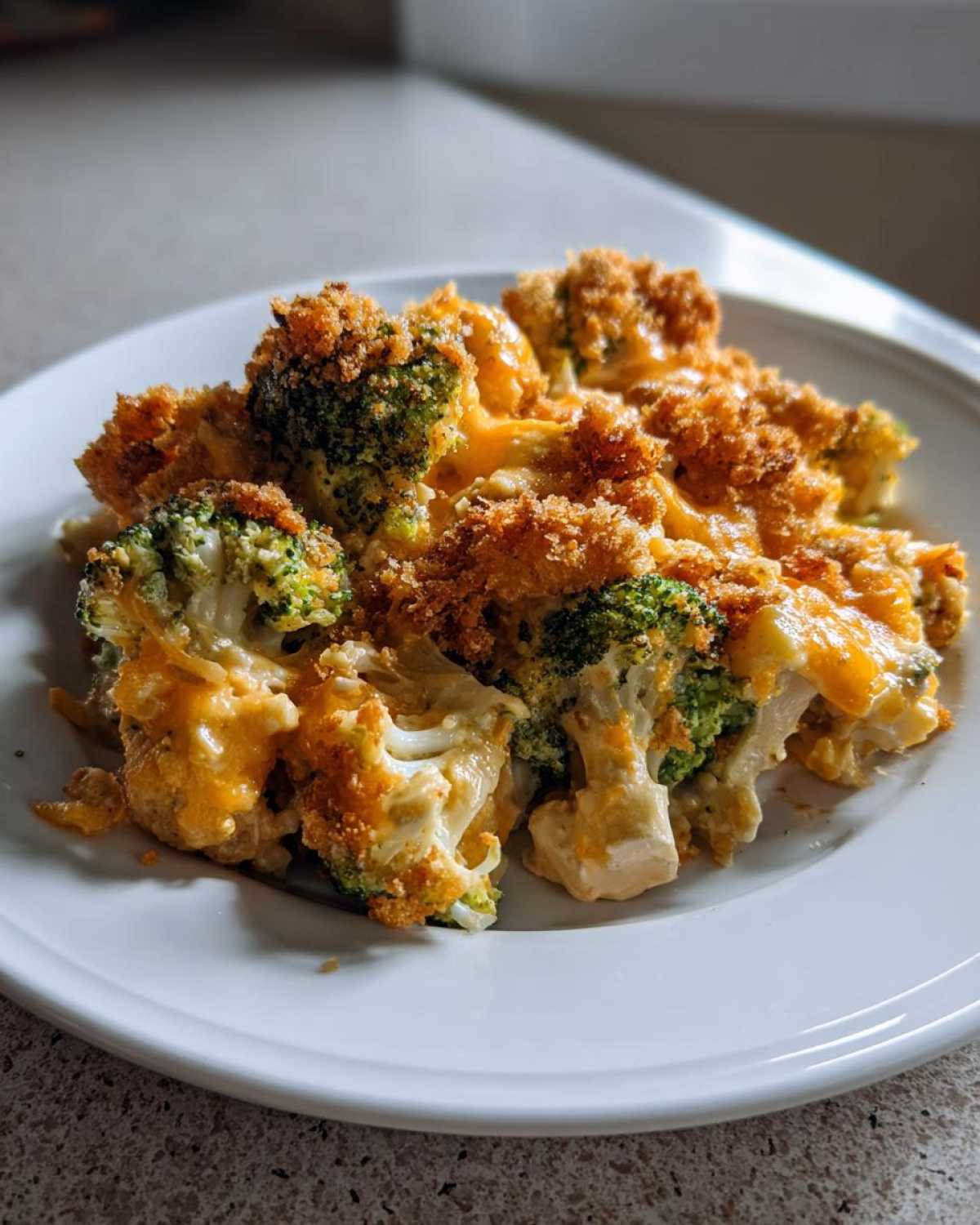broccoli cauliflower casserole - detail 2