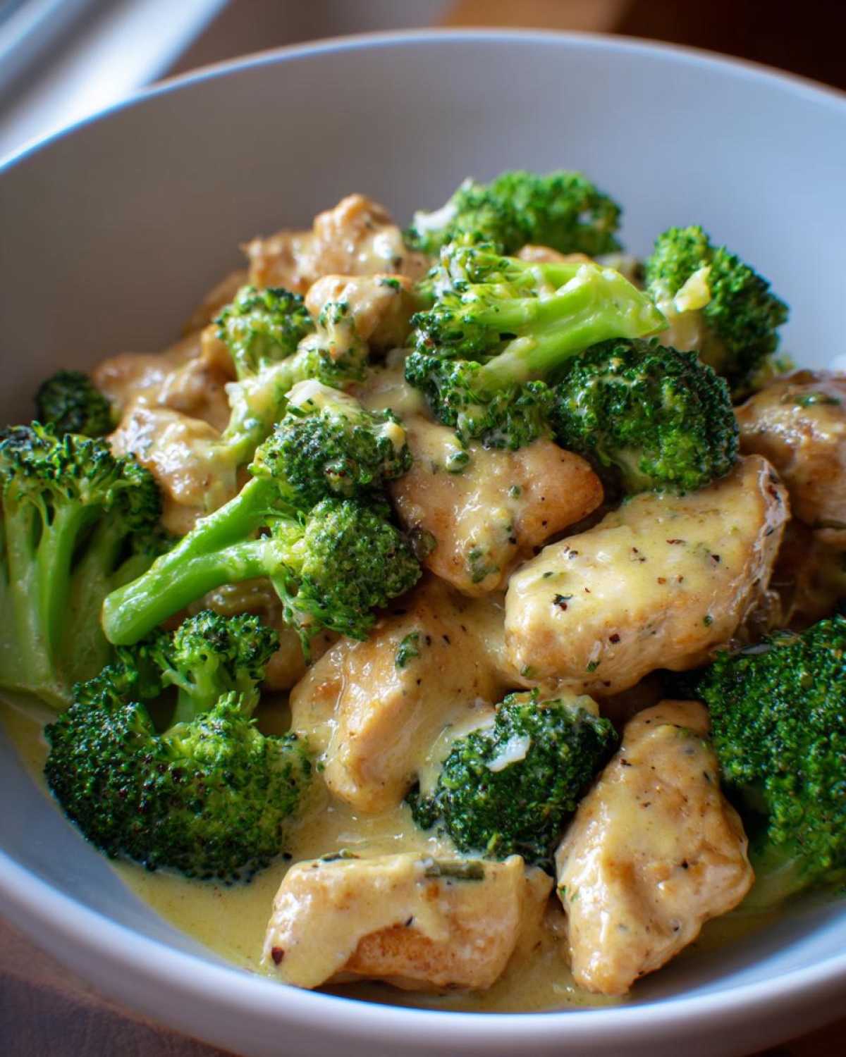 chicken and broccoli - detail 2