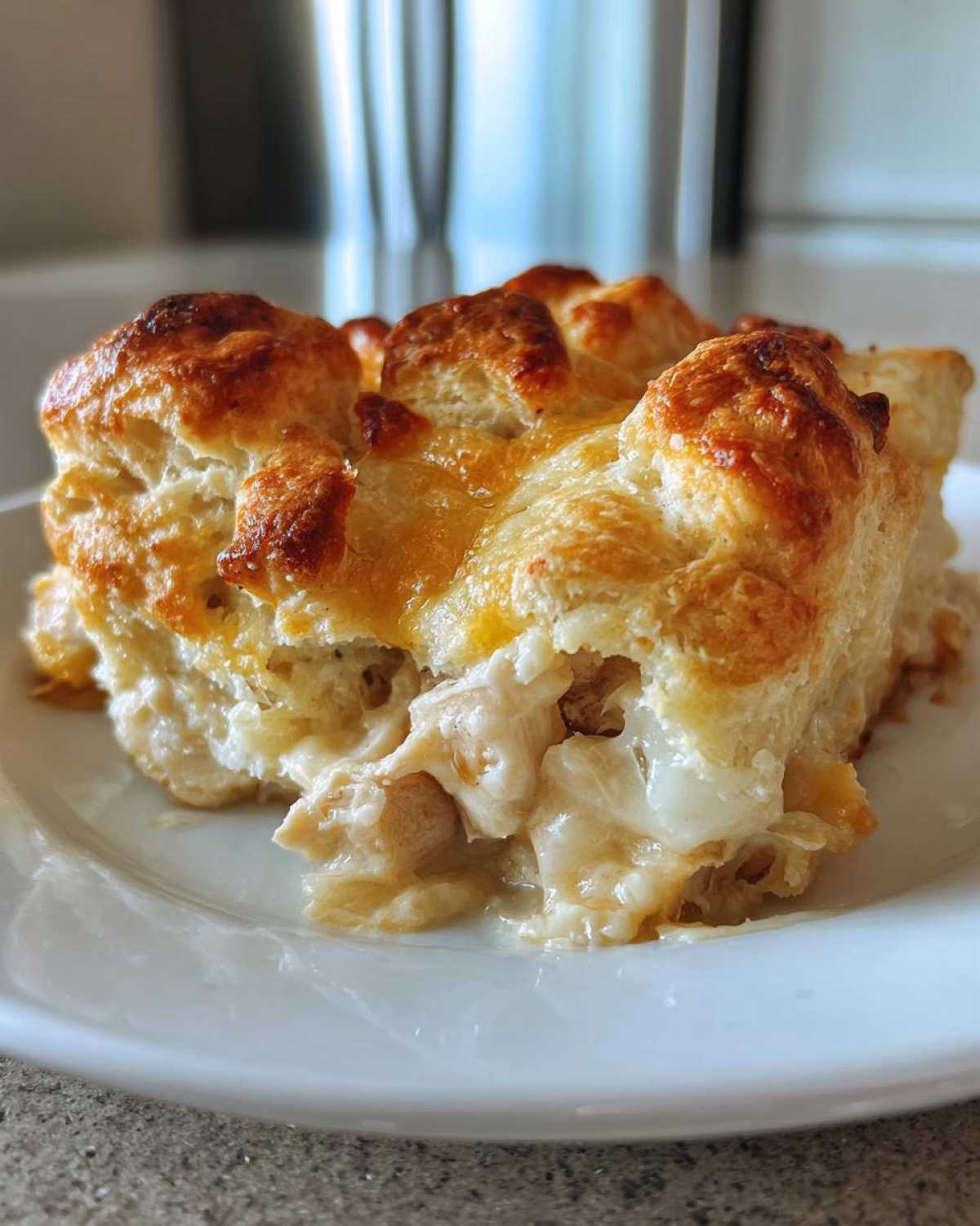 chicken bubble biscuit bake casserole - detail 3