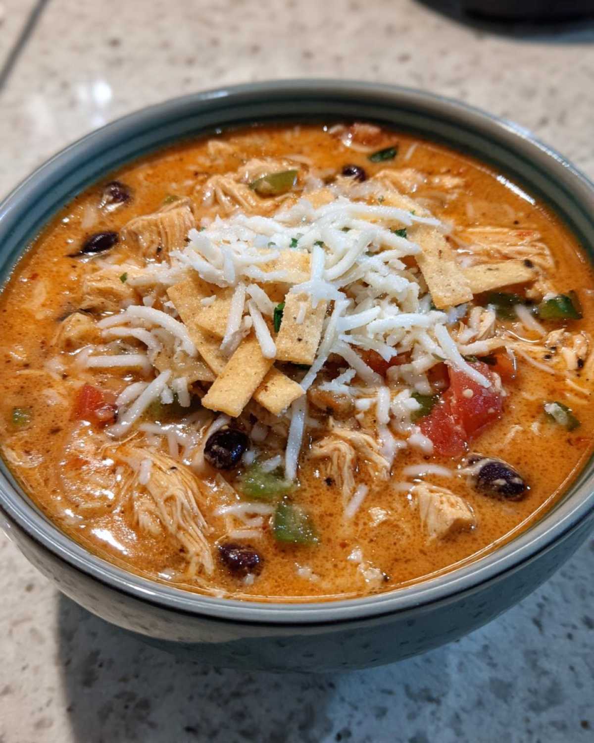 chicken taco soup - detail 2
