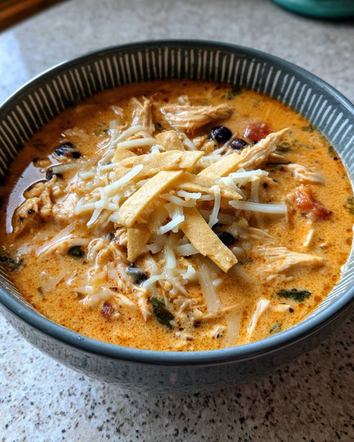 chicken taco soup - detail 4