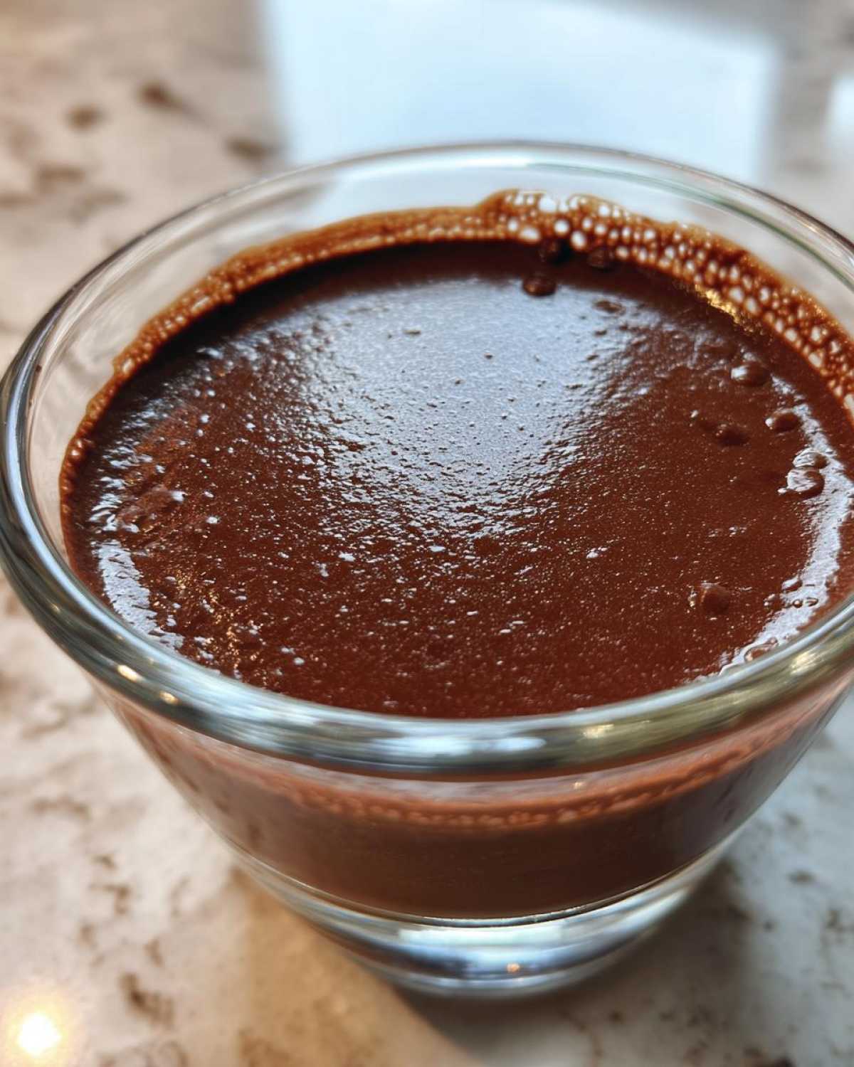 chocolate pudding - detail 1