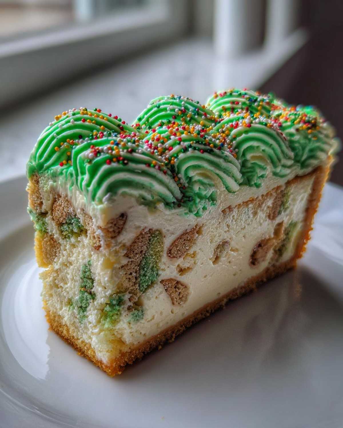 christmas tree cheesecake - detail 1