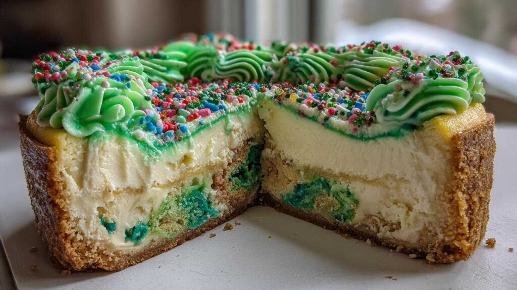 christmas tree cheesecake