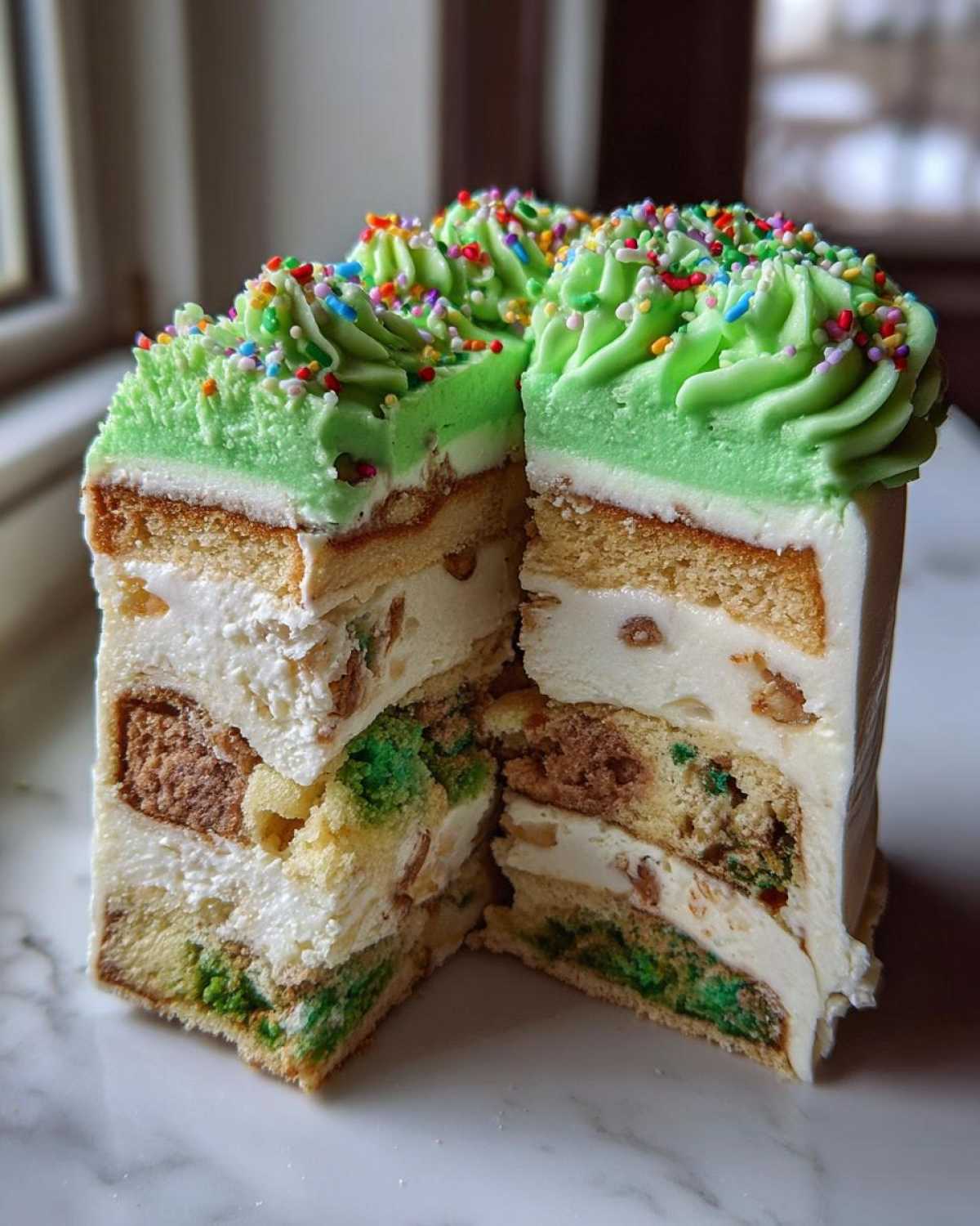 christmas tree cheesecake - detail 4