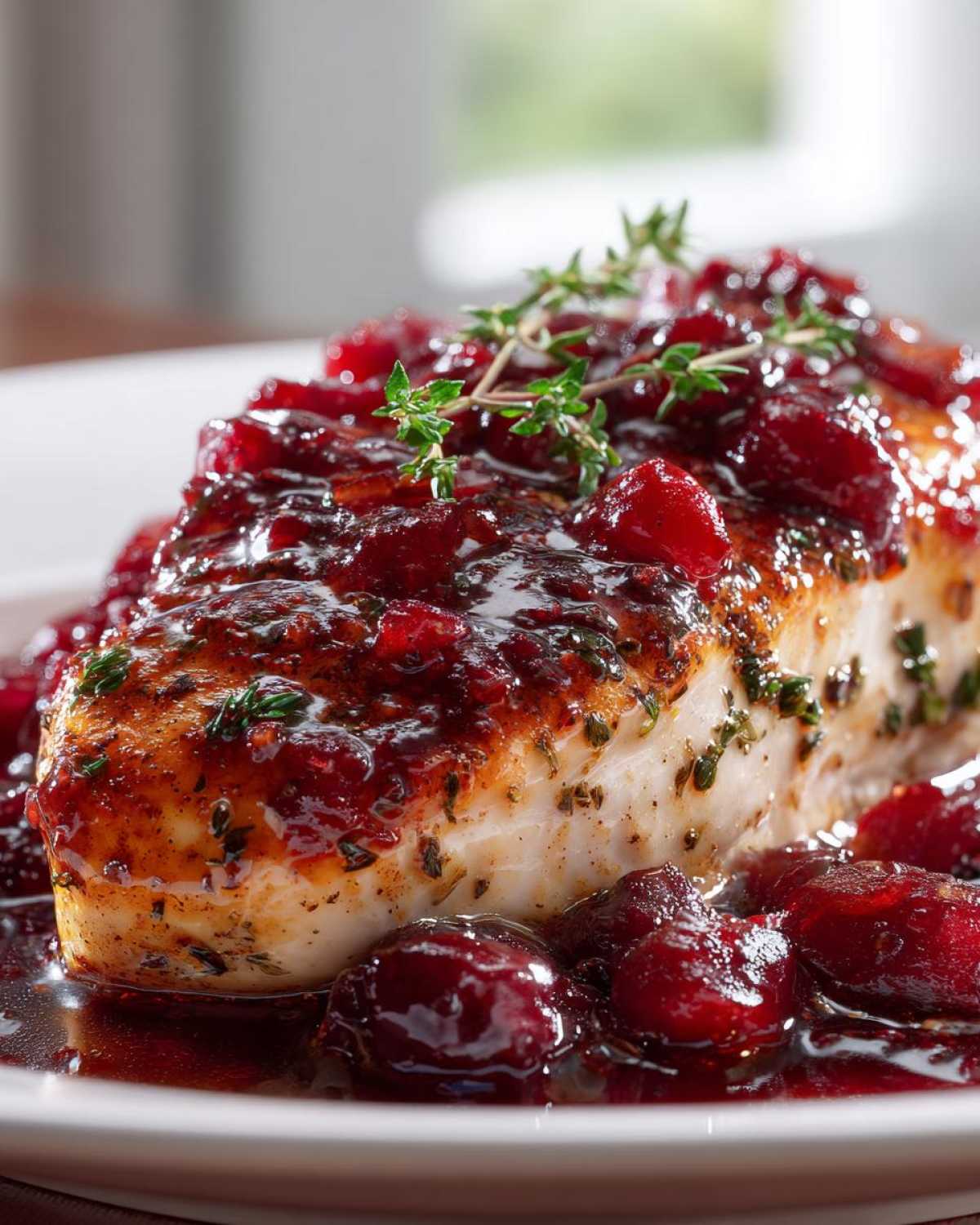 cranberry chicken - detail 2