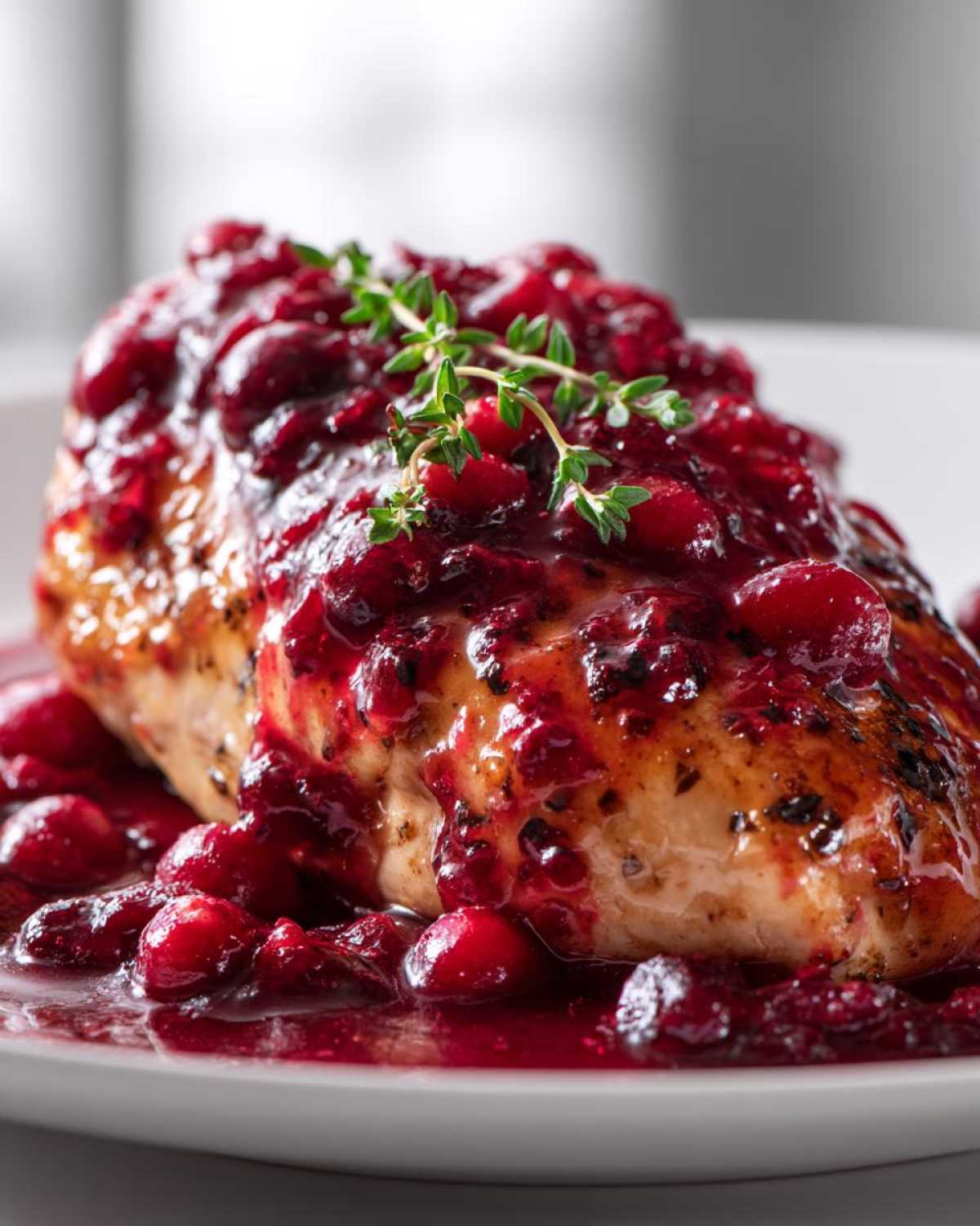 cranberry chicken - detail 3