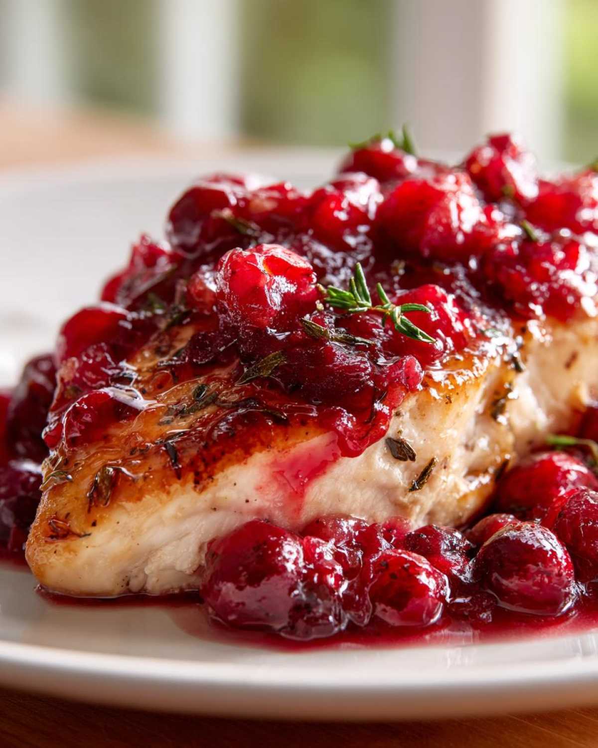 cranberry chicken - detail 4