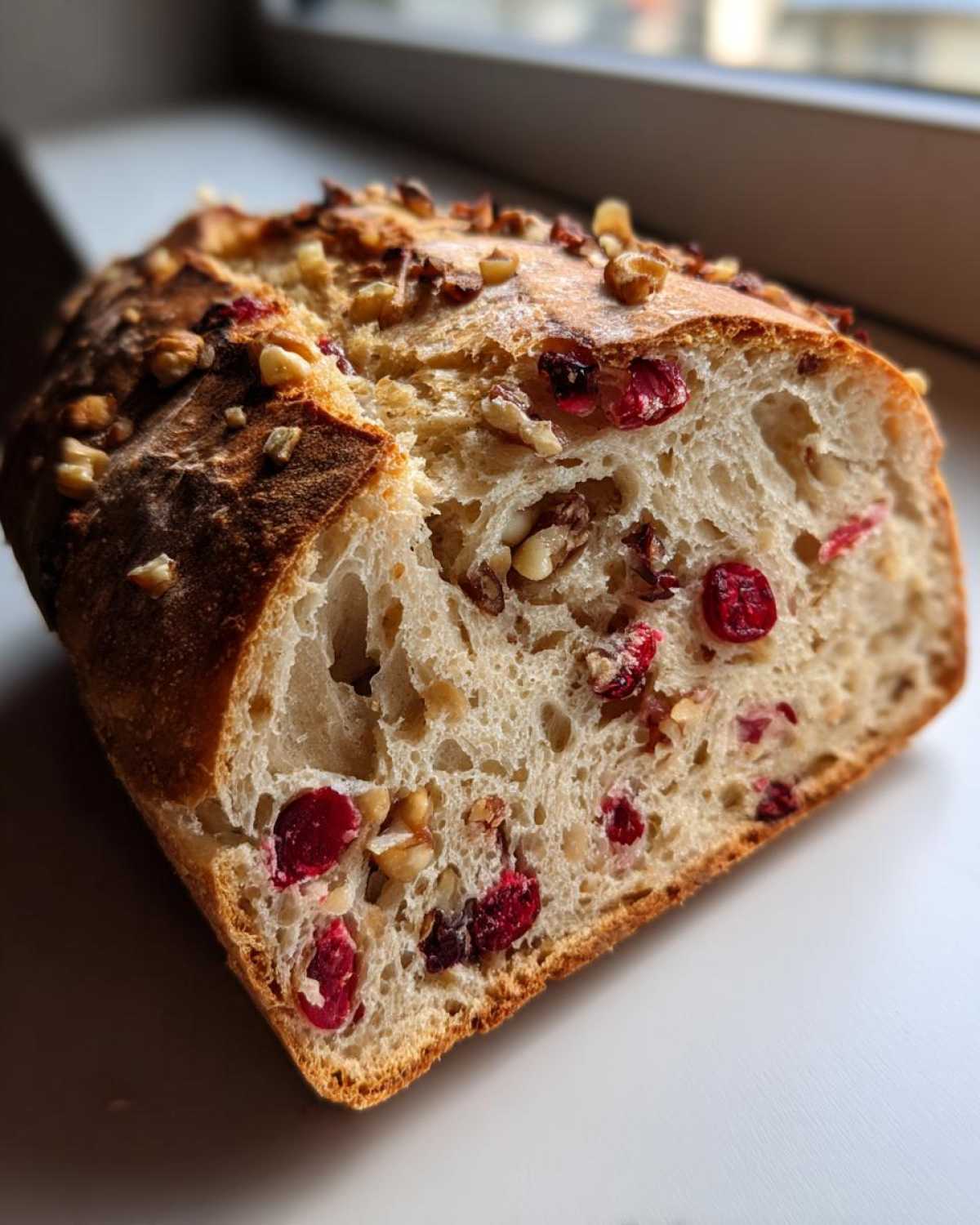 cranberry walnut bread - detail 1
