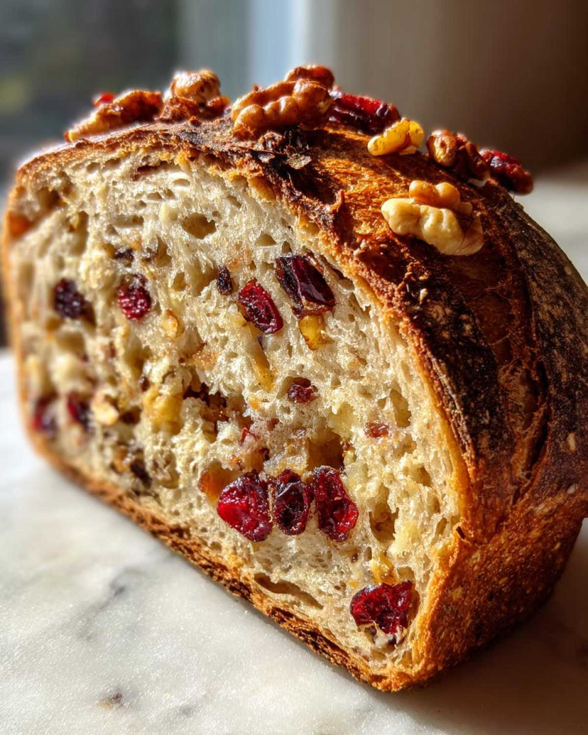 cranberry walnut bread - detail 2