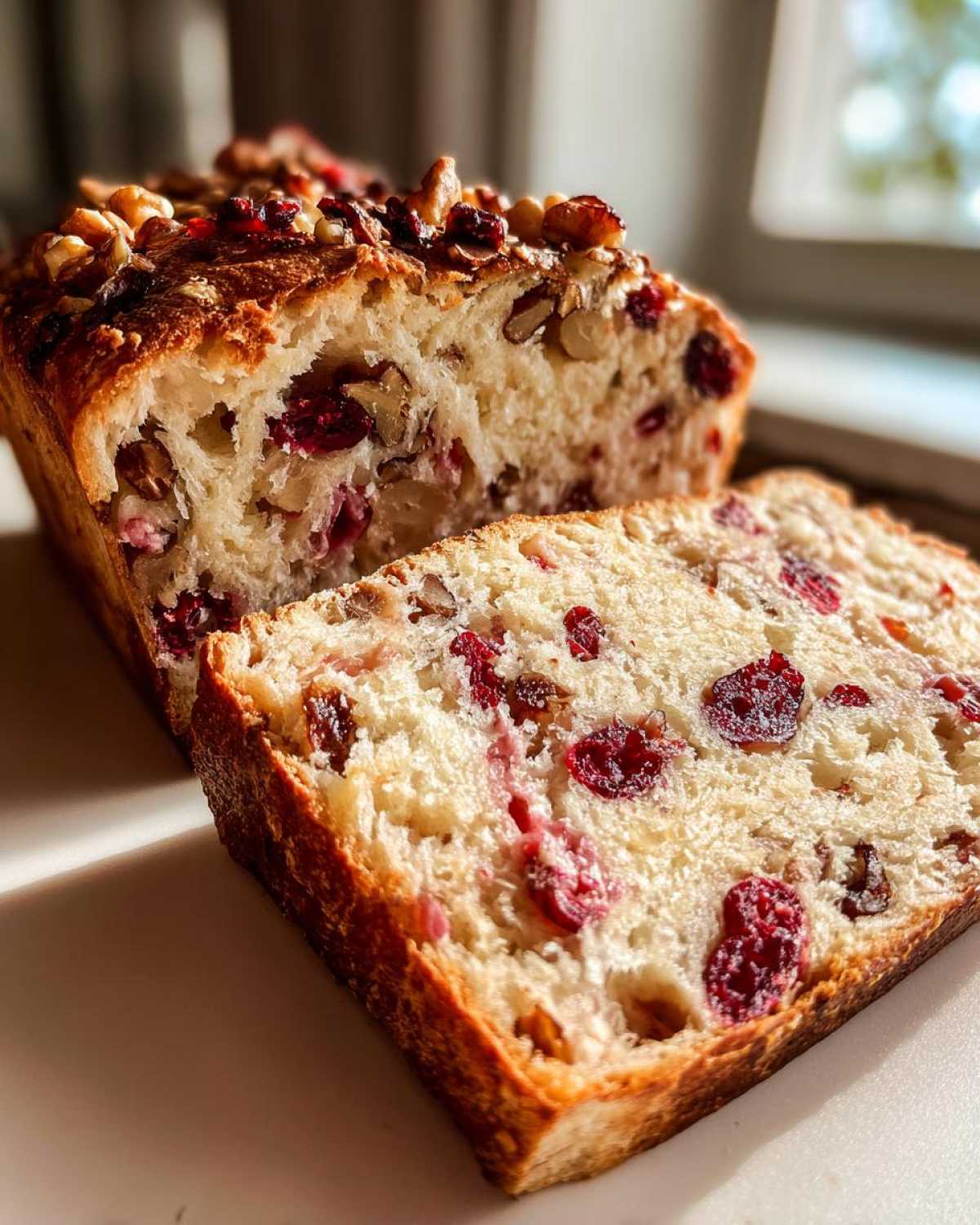 cranberry walnut bread - detail 4