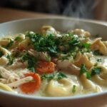 creamy chicken tortellini soup