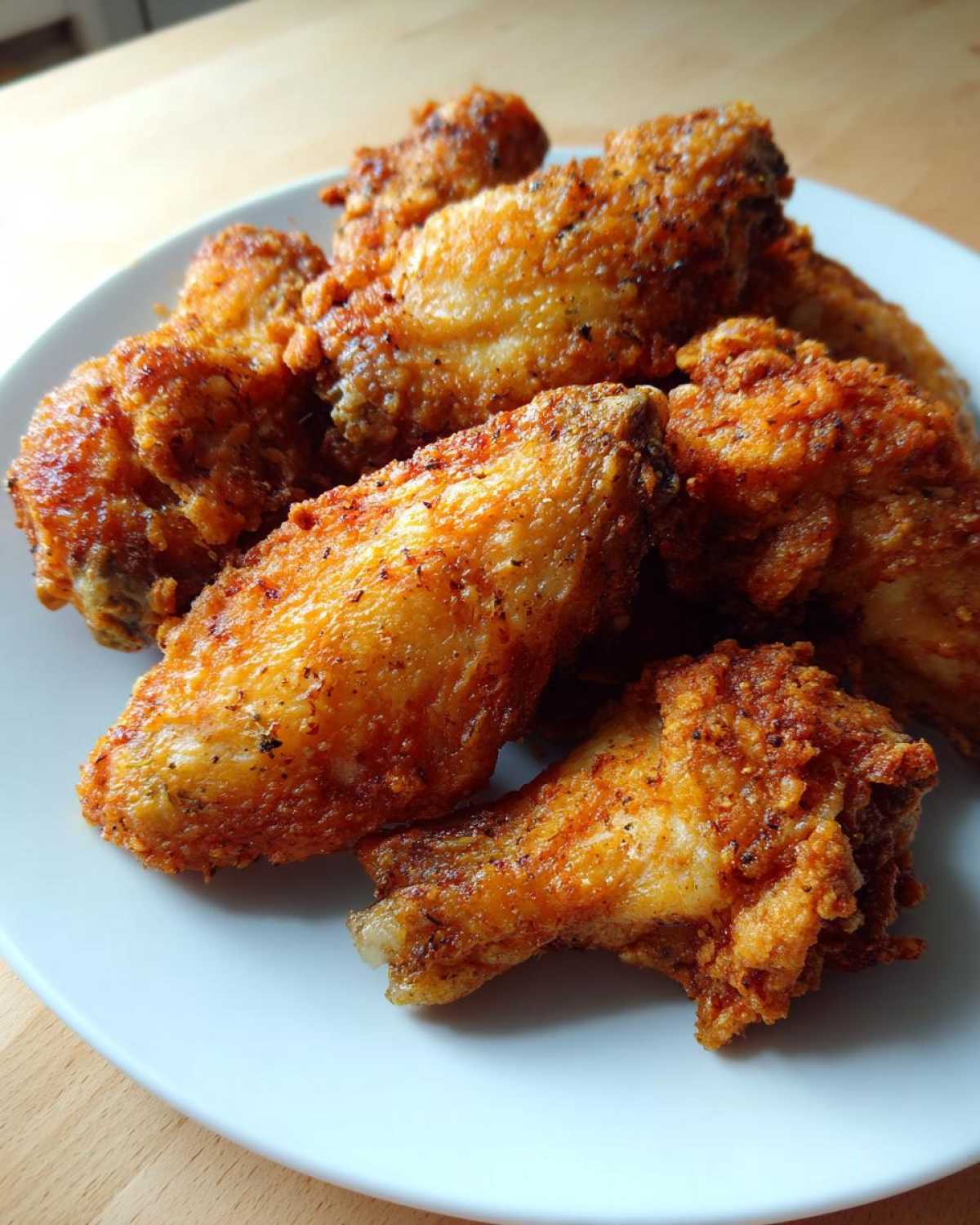 crispy air fryer chicken wings - detail 2