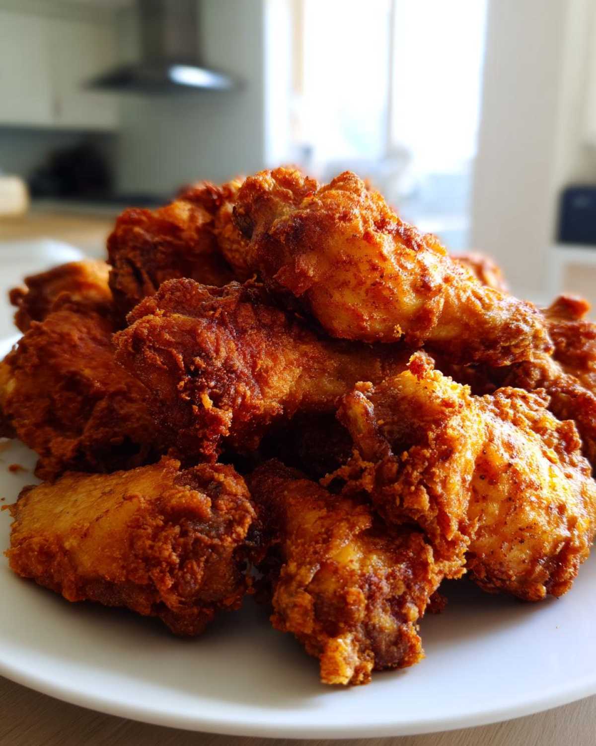 crispy baked chicken wings - detail 1