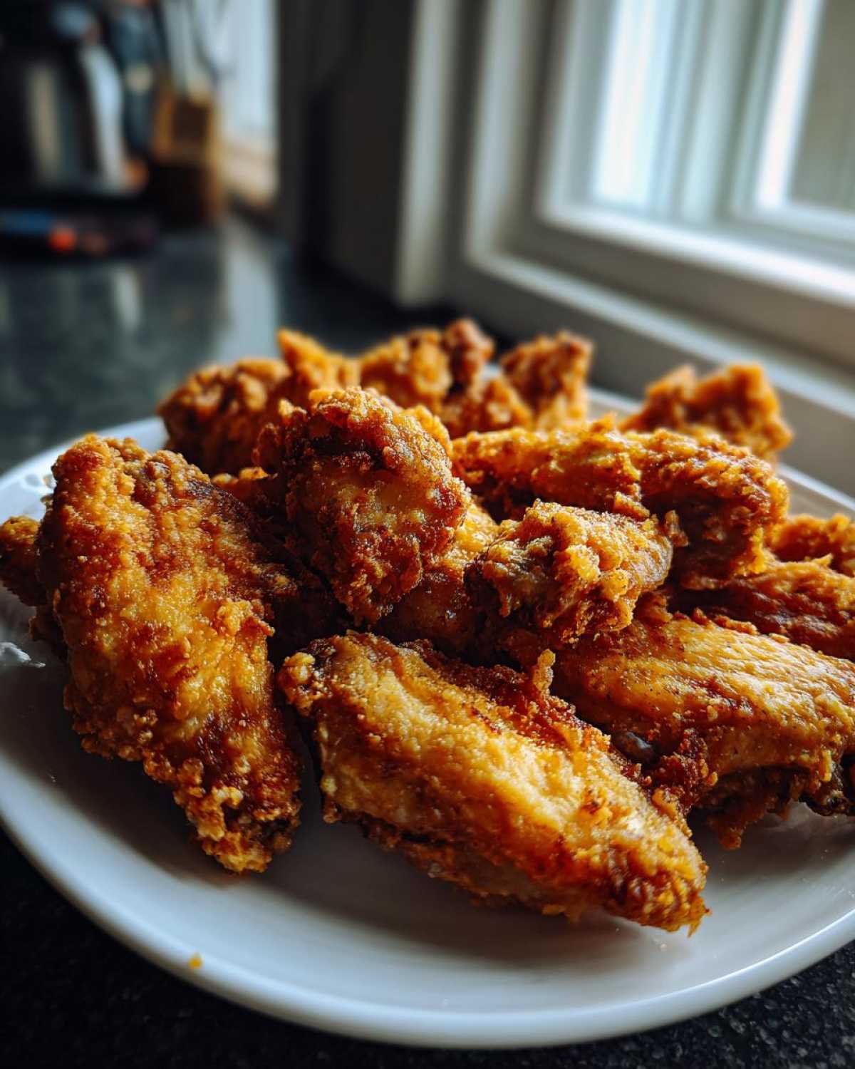 crispy baked chicken wings - detail 2
